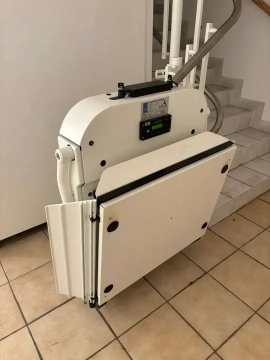 Curved Platform Lift installation in Preston (White Pine County)